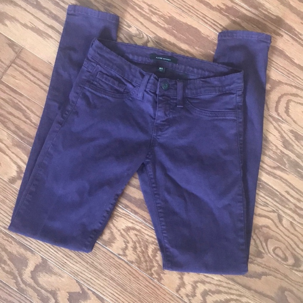 Flying Monkey Skinny Purple Jeans Sz 25